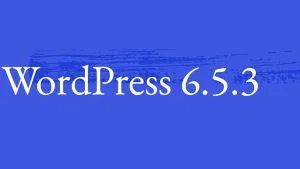 WordPress 6.5.3